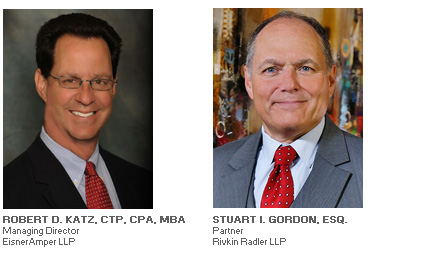 Photos of Robert D. Katz and Stuart I. Gordon, Esq. speak with ABL Advisor